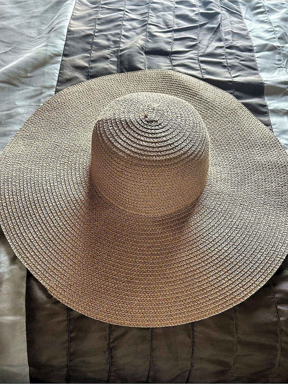 A&O International Wide Brim Paper Hat in Brown Like New